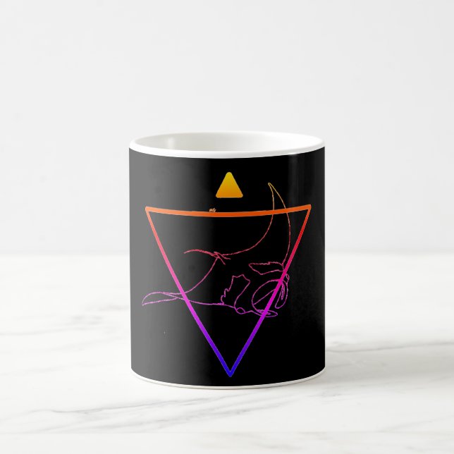 Inverted manta ray mug (Center)
