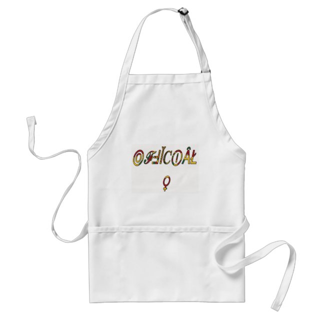 Inverted "OFFICIAL Female Symbol Art Print Standard Apron (Front)