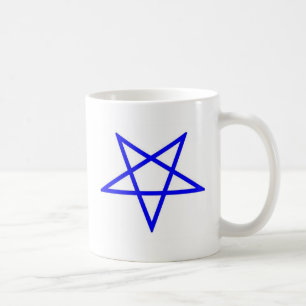 Inverted pentagram coffee mug