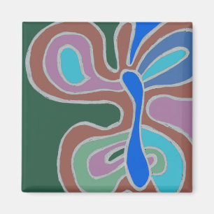 Inverted Rainbow Flutterfly Magnet