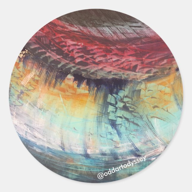 Inverted Rainbow Sticker (Front)