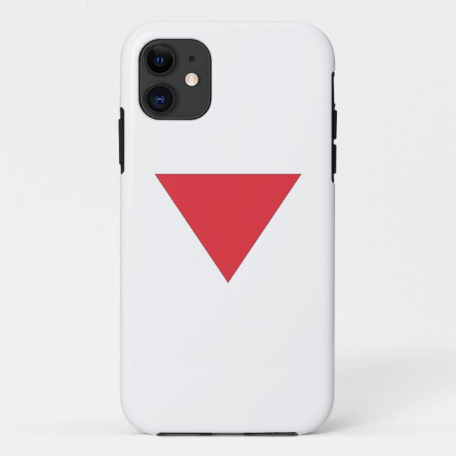 Inverted Red Triangle Case-Mate iPhone Case (Back)