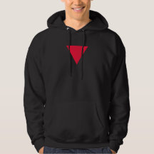 inverted red triangle