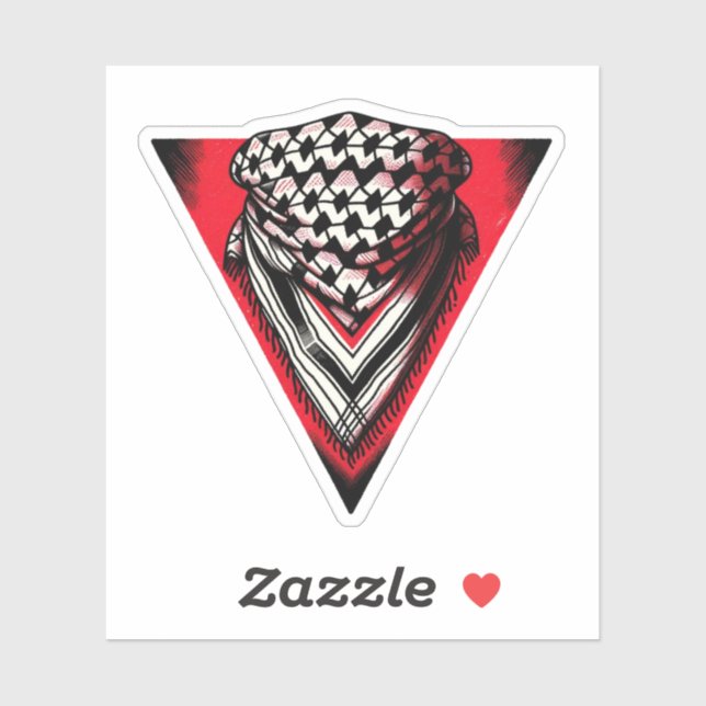 Inverted Red Triangle keffiyeh (Sheet)