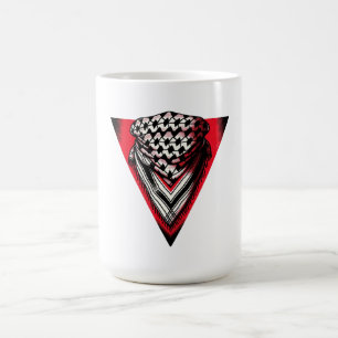 Inverted Red Triangle keffiyeh Coffee Mug