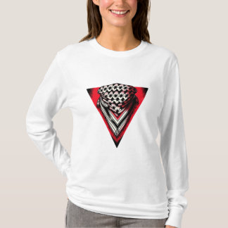 Inverted Red Triangle keffiyeh T-Shirt