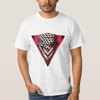 Inverted Red Triangle keffiyeh T-Shirt