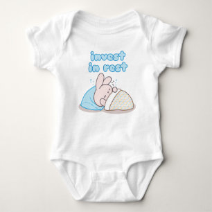 Invest in Rest with Snoozy Bunny Baby Bodysuit