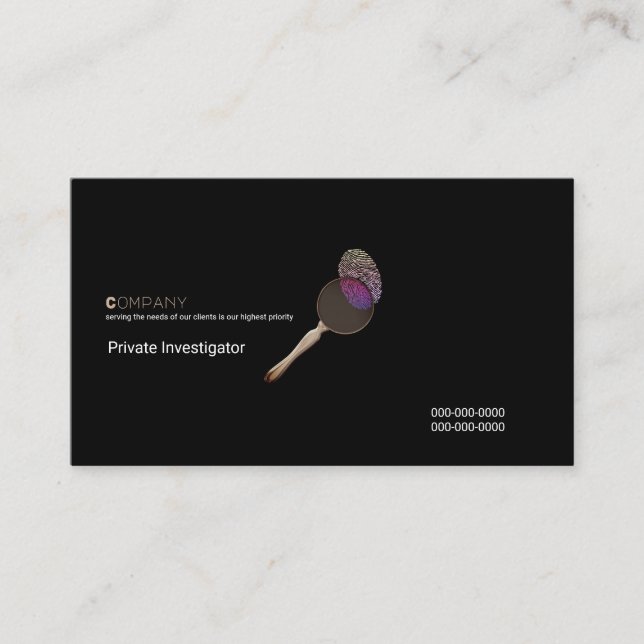 Investigator Business Card (Front)