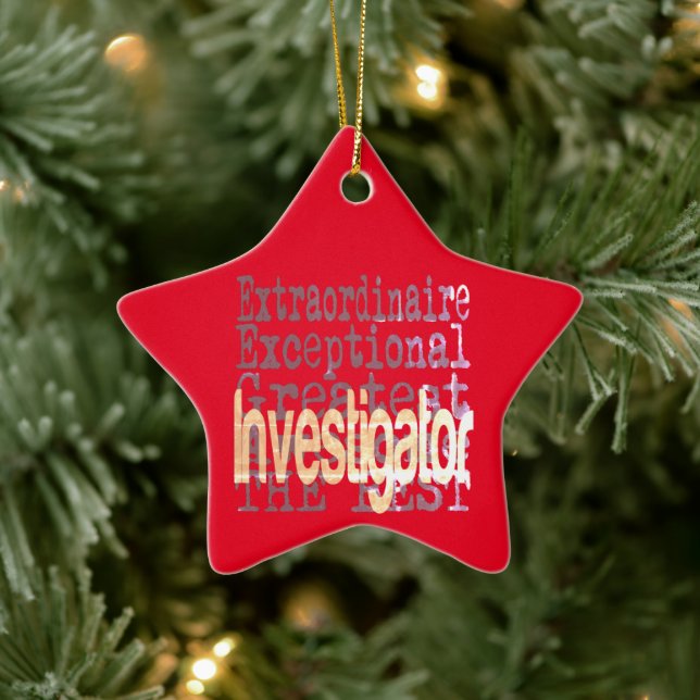Investigator Extraordinaire Ceramic Tree Decoration (Tree)