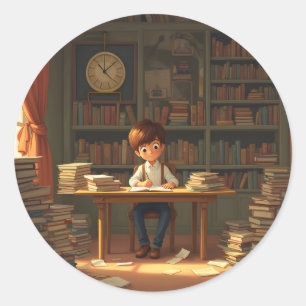 Investing In Myself - Classic Round Sticker