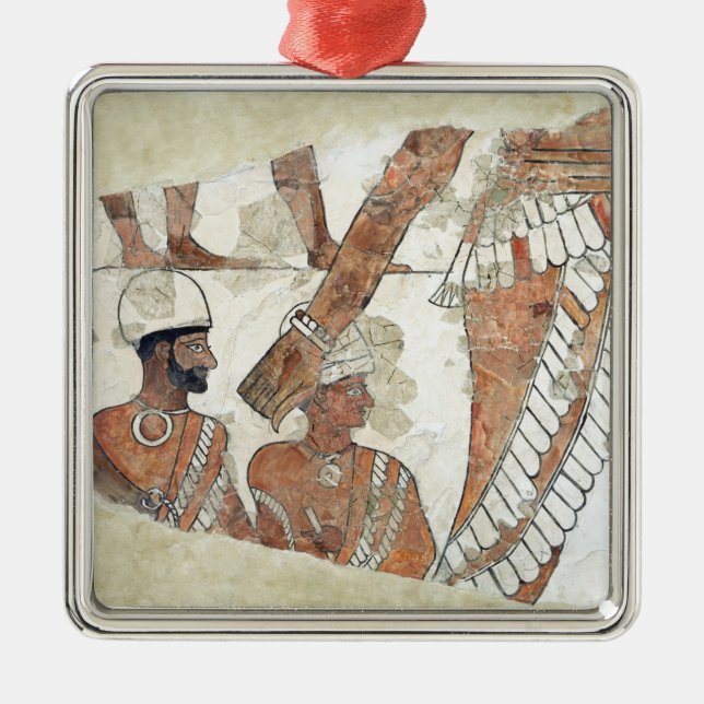 Investiture of the king by the goddess Ishtar Metal Tree Decoration (Front)