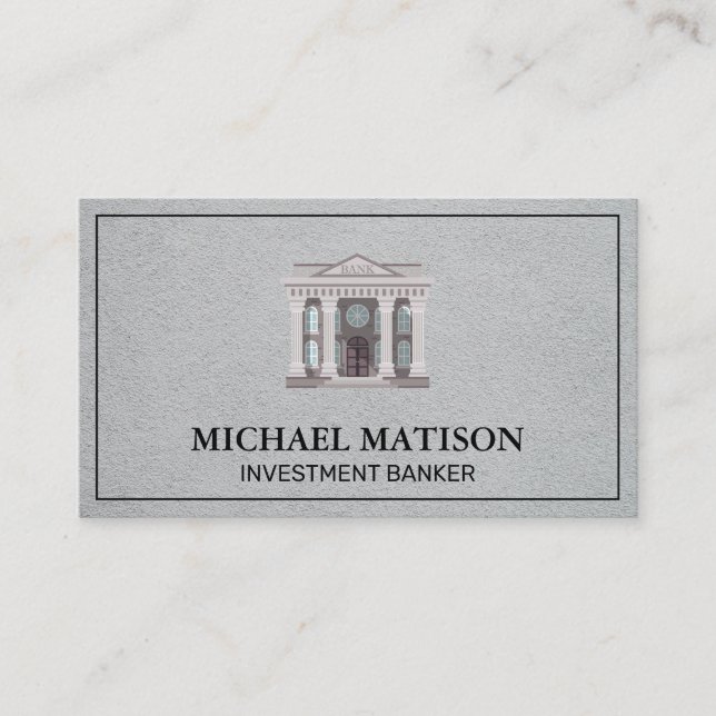 Investment Banker | Bank | Financial Institution Business Card (Front)
