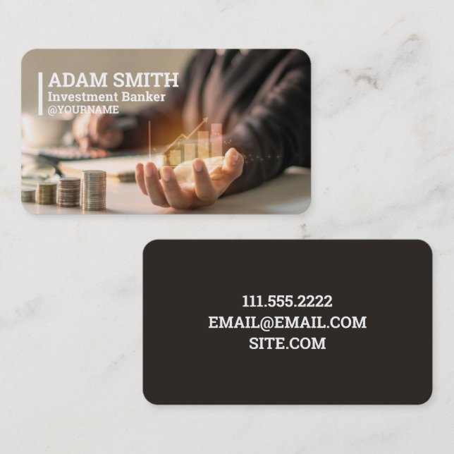 💲 Investment Banker Business Card (Front/Back)