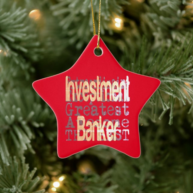 Investment Banker Extraordinaire Ceramic Tree Decoration (Tree)