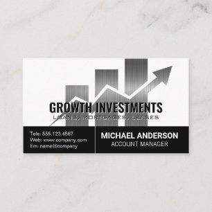 Investment Chart   Financial Business Card