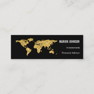 Investments Finance Advisor Analyst Mini Business Card