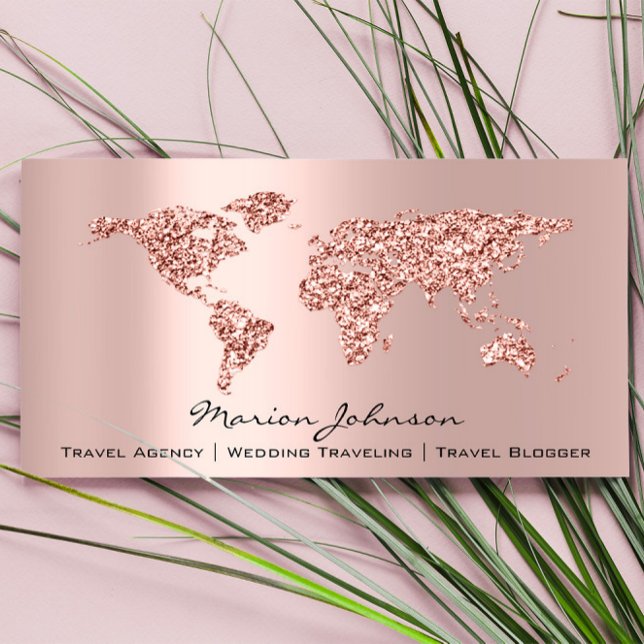 Investments Finance Wedding Travelling World Rose Business Card (Investments Finance Wedding Traveling World Rose Business Card)