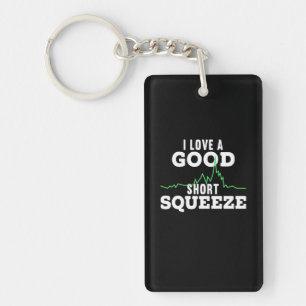 Investor A Good Short Squeeze Key Ring
