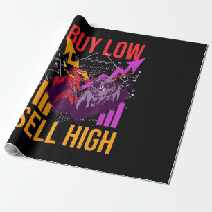 Investor Buy Low Sell High Wrapping Paper
