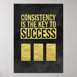 Investor Consistency Is The Key To Success Poster