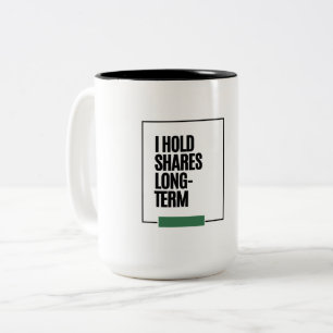 Investor drinkwares – Unique Stock Market Gift Two-Tone Coffee Mug