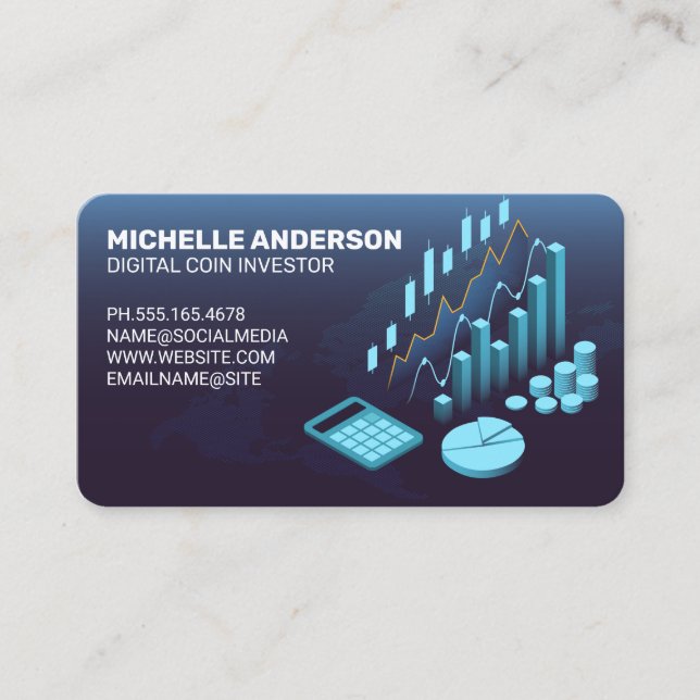 Investor | Finance | AI Tech Business Card (Front)
