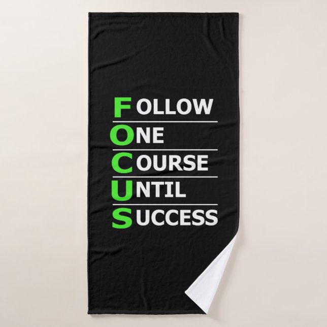 Investor Follow One Course Until Success Bath Towel (Bath Towel)