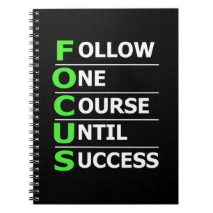Investor Follow One Course Until Success Notebook