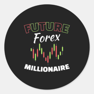 Investor Future Forex Millionaire Classic Round Sticker