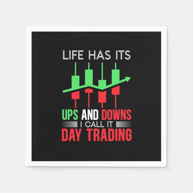 Investor I Call It Day Trading Napkin (Front)