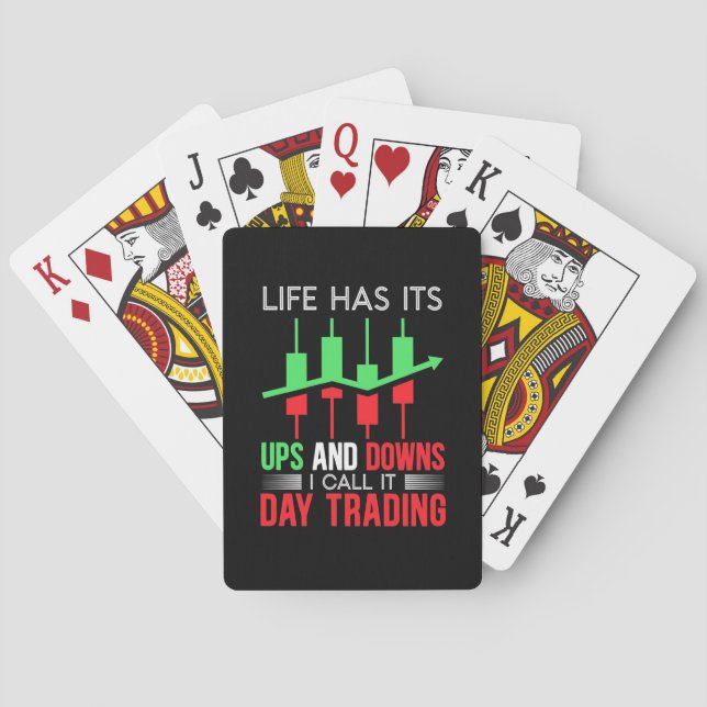 Investor I Call It Day Trading Playing Cards (Back)