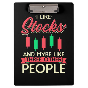 Investor I Like Stocks Clipboard