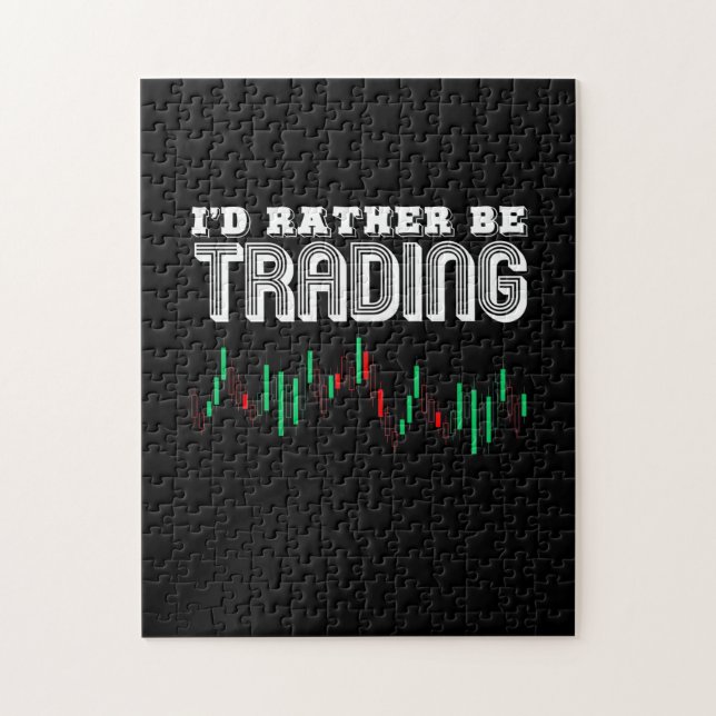 Investor I Would Rather Be Trading Jigsaw Puzzle (Vertical)