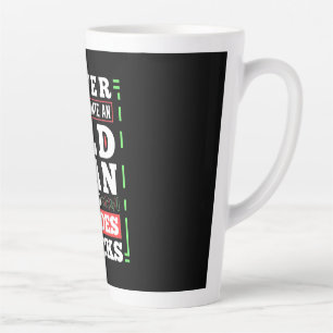 Investor Power Of A Old Man Who Trades Stocks Latte Mug