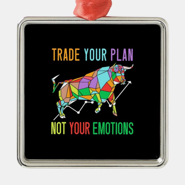 Investor Trade Your Plan Metal Tree Decoration (Front)