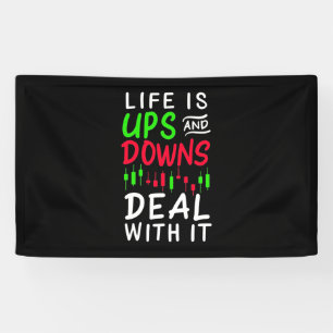 Investor Trader Life Is Ups And Downs Banner