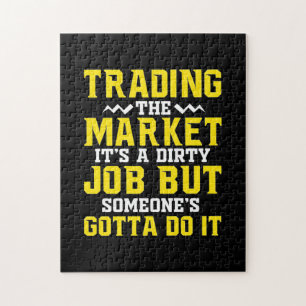 Investor Trading The Market Jigsaw Puzzle
