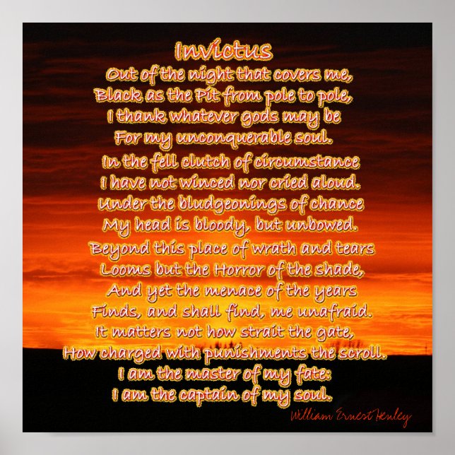 Invictus Poster (Front)