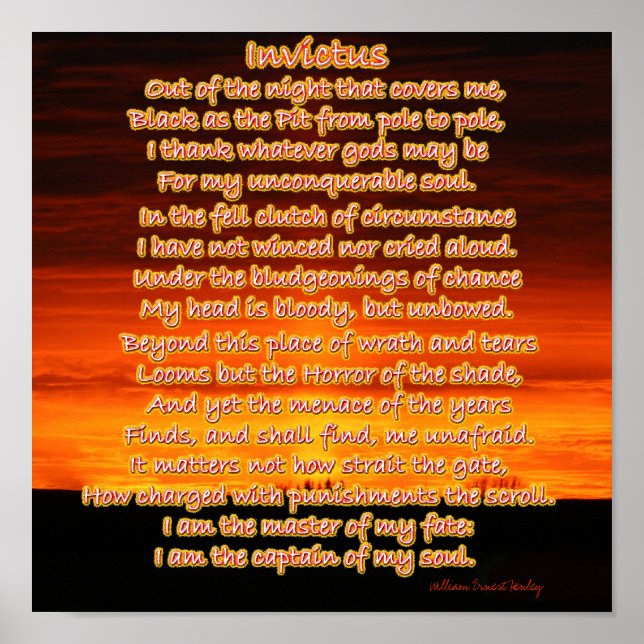 Invictus Poster (Front)