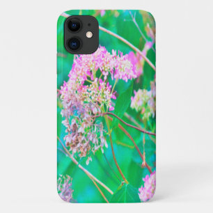 Invincibelle Spirit Hot Pink Hydrangeas on Aqua Case-Mate iPhone Case