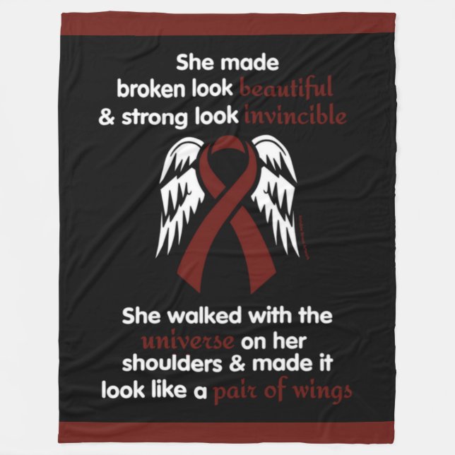INVINCIBLE...APS FLEECE BLANKET (Front)