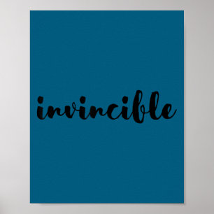 Invincible - Motivational  Poster