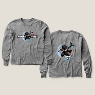 Invincible Ninja Kidz   Kids Tri-blend Long Sleeve