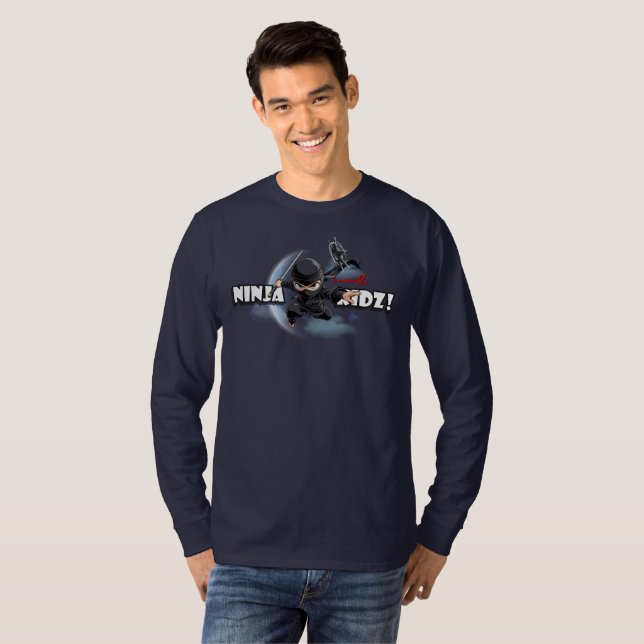 Invincible Ninja Kidz | Men Long Sleeve T-Shirt (Front Full)