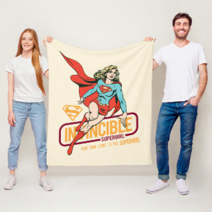 Invincible Supergirl Retro Graphic Fleece Blanket