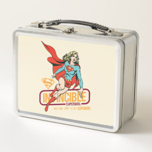 Invincible Supergirl Retro Graphic Metal Lunch Box