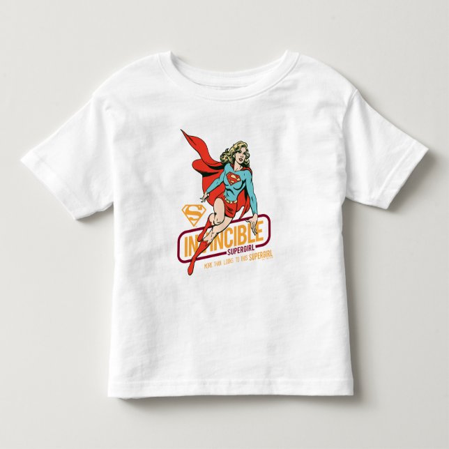 Invincible Supergirl Retro Graphic Toddler T-Shirt (Front)