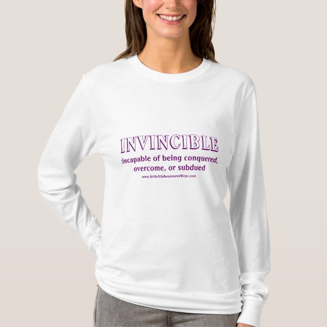 Invincible - with definition T-Shirt (Front)