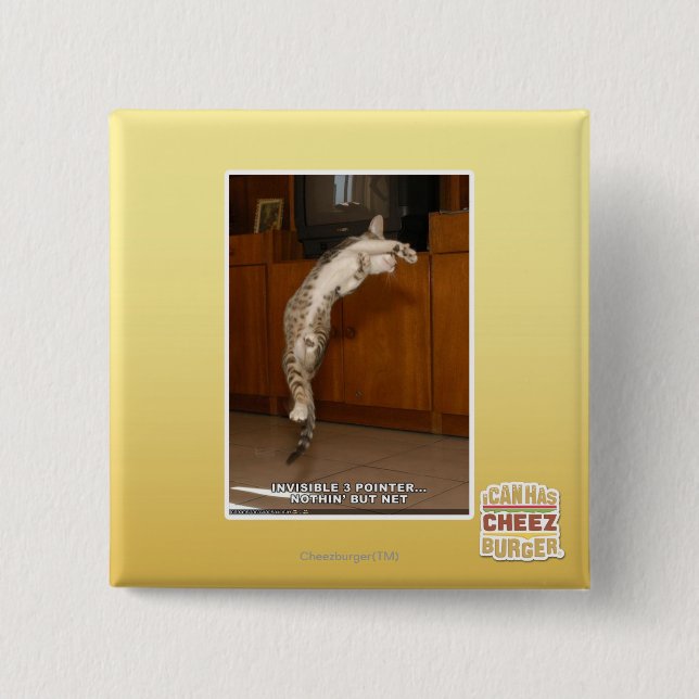 Invisible 3 Pointer 15 Cm Square Badge (Front)